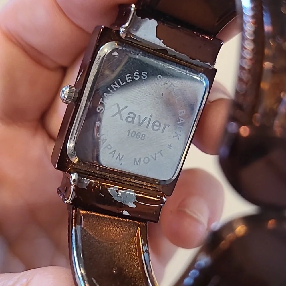 Xavier Cuff Dark Copper Colored Wearable Watch